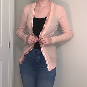 Ribbon Embellished Cardigan